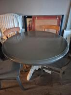 Ronde eettafel, Huis en Inrichting, Tafels | Eettafels, Ophalen, Rond, Zo goed als nieuw, Grenenhout