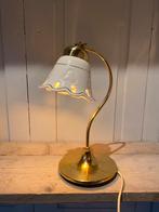 Oude vintage lamp wit porselijnen kap, Antiek en Kunst, Ophalen