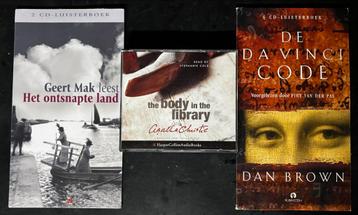 Luisterboeken Collectie o.a. Da Vinci Code, Agatha Christie, beschikbaar voor biedingen