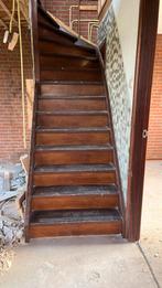Hardhouten dichte trap, Doe-het-zelf en Verbouw, Ophalen, Gebruikt, Trap, 2 tot 4 meter