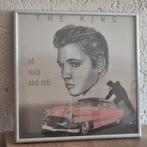 Elvis Presley in lijst. Afmetingen 30x30 cm, Ophalen of Verzenden, Poster, Artwork of Schilderij