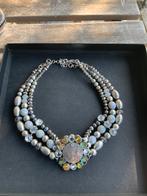 Prachtige choker van Karin Raveli, Sieraden, Tassen en Uiterlijk, Kettingen, Ophalen of Verzenden, Gebruikt, Overige kleuren, Overige materialen