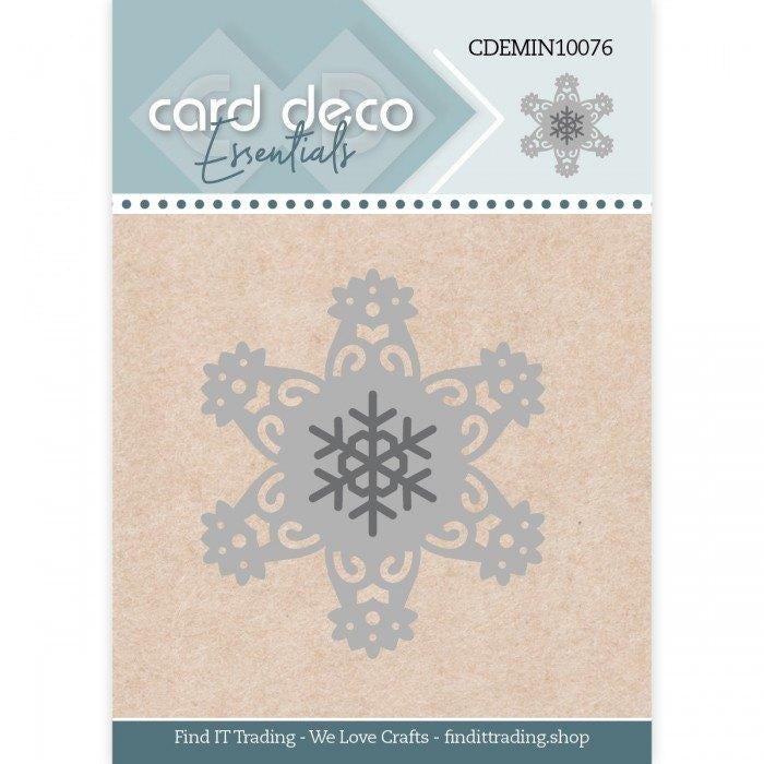 Card Deco Essentials mini dies 76 Snow Crystal CDEMIN10076, Hobby en Vrije tijd, Kaarten | Zelf maken, ., Nieuw, Ophalen of Verzenden