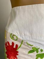 H483 Stroke maat 38=M rok rokje wit/beige/groen, Kleding | Dames, Rokken, Maat 38/40 (M), Wit, Ophalen of Verzenden, Zo goed als nieuw