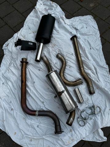 Volvo 740 Turbo RVS complete Uitlaat Simons z.g.a.n. beschikbaar voor biedingen