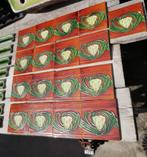 20 jugenstil randtegels 15x15, totaal 300 cm lang, Antiek en Kunst, Ophalen