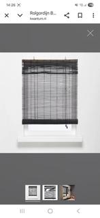 2x Kwantum bamboe rolgordijn zwart, Ophalen, Zwart, 50 tot 100 cm, Zo goed als nieuw