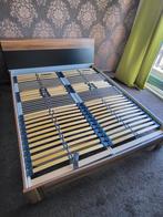 Bed van Leen Bakker 160x200 noot kleur, Huis en Inrichting, Ophalen, Gebruikt, Bruin, Tweepersoons
