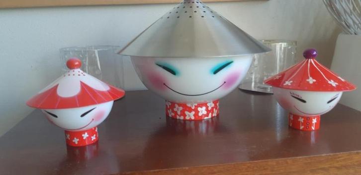 Pylones! type MAO Vrolijke driedelige rijstset. Nieuw doos, Huis en Inrichting, Keuken | Servies, Nieuw, Overige typen, Overige stijlen