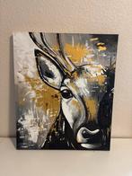 Schilderij: Abstract Hert, Antiek en Kunst, Kunst | Schilderijen | Klassiek, Ophalen of Verzenden