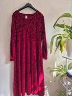Bordeauxrode velours jurk, NIEUW, maat 2XL, Maat 46/48 (XL) of groter, Nieuw, Ophalen of Verzenden, Merkloos