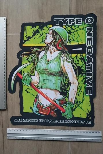 Type O Negative vrij mooie whatever it is printed backpatch beschikbaar voor biedingen