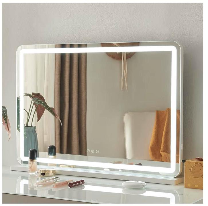 NIEUW! Badkamerspiegel met verwarming, LED en klok!, Huis en Inrichting, Badkamer | Badkamermeubels, Nieuw, Ophalen of Verzenden