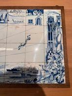 Zeldzaam Tegeltableau Rotterdam in aanbouw, Ophalen of Verzenden