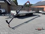 Hulco MEDAX-3 plateauwagen 3 asser met laad kraan 500x200, Gebruikt