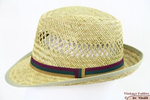 Gleufhoed Trilby hawkins strohoed maat 57, 58 en 59 nieuw, Kleding | Dames, Hoeden en Petten, Nieuw, Hoed, 58 cm (L, 7¼ inch) of meer