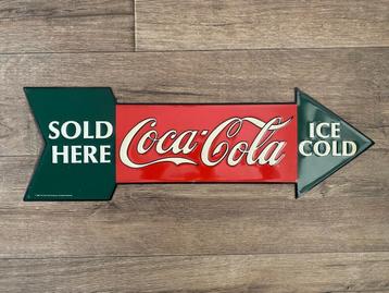 Metalen reclamebord Coca-Cola