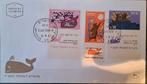 Fdc Israël 1963 walvis, Postzegels en Munten, Postzegels | Eerstedagenveloppen, Ophalen of Verzenden, Rest van de wereld
