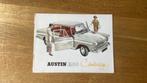 Brochure Austin A60 Cambridge, Ophalen of Verzenden, Overige merken