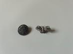 antieke filigreine broche en sjaalclip, Gebruikt, Minder dan 4 cm, Ophalen of Verzenden, Zilver
