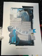 Rosina Wachtmeister Poster - Muziek en Katten, Antiek en Kunst, Ophalen