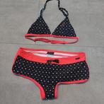 Bikini protest sterretjes zwart roze broekje/hipster 158, Ophalen of Verzenden, Meisje, Bikiniset