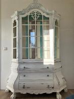 Grote Shabby chic vitrinekast buikkast, Huis en Inrichting, Ophalen, Gebruikt, Roccoco,, 200 cm of meer