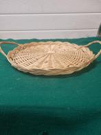 Rieten dienblad decoratie met handgrepen, Ophalen of Verzenden, 'T Olde Gre-j, Info@toldegrej.nl, Endepoelstraat 20f Didam