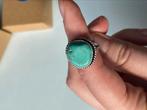Zilveren Ring met Turkoois – Maat 16,9 mm (US 6 ½), Ophalen of Verzenden, Dame, Zilver, Kleiner dan 17