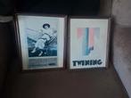 2 oude Engelse Vintage Twinings Tea reclame afbeeldingen, Ophalen of Verzenden
