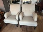 2 beige fauteuils, Ophalen, Gebruikt, Minder dan 75 cm, Landelijk