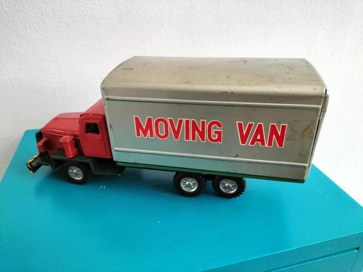 Blikken speelgoed vrachtauto Made in Japan Fabrikant SSS, Antiek en Kunst, Antiek | Speelgoed, Ophalen of Verzenden