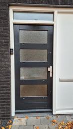 Houten Voordeur met Glaspanelen, Ophalen, Gebruikt, 80 tot 100 cm, Buitendeur
