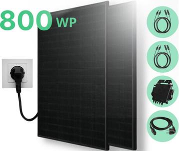 Zonnepanelen met stekker | 2x410Wp PV + 600W omvormer