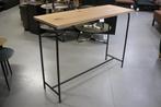 Mooie smalle bartafel Jimmy Jess Design metaal eikenhout, Nieuw, Metaal, Ophalen