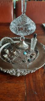 Lot antiek zilver,sieraden en gebruiksvoorwerpen, Antiek en Kunst, Ophalen of Verzenden, Zilver