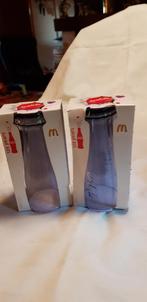 2 paarse glazen coca cola van mac donald 2010, Verzenden, Nieuw, Frisdrankglas
