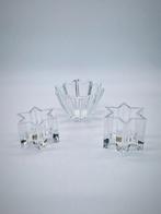 Kristallen Waxinelichthouders Ster Vorm - Set van 3, Huis en Inrichting, Ophalen of Verzenden