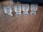 Kristallen borrelglaasjes, Ophalen of Verzenden, Zo goed als nieuw, Borrel- of Shotglas