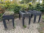 3 Grote Moestuinbakken te Koop, Tuin en Terras, Gebruikt, 100 cm of meer, Ophalen of Verzenden, Rechthoekig