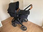 Zwarte Dubatti one 2-in-1 kinderwagen, Kinderwagen, Luchtbanden, Gebruikt, Ophalen