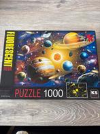 Fluorescent Neon Puzzel - 1000 stukjes, Ophalen of Verzenden, 500 t/m 1500 stukjes, Zo goed als nieuw, Legpuzzel