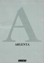Folder Fiat Argenta (1983), Verzenden, Gelezen, Overige merken