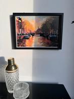Kunst Amsterdam grachten modern art schilderij painting art, Antiek en Kunst, Ophalen of Verzenden