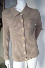 TOMMY HILFIGER BEIGE KATOENEN VEST MT XL, Kleding | Dames, Verzenden, Beige, Maat 42/44 (L), Zo goed als nieuw