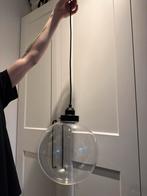 Hanglamp glazen bol, Huis en Inrichting, Lampen | Hanglampen, Ophalen, Zo goed als nieuw, Minder dan 50 cm