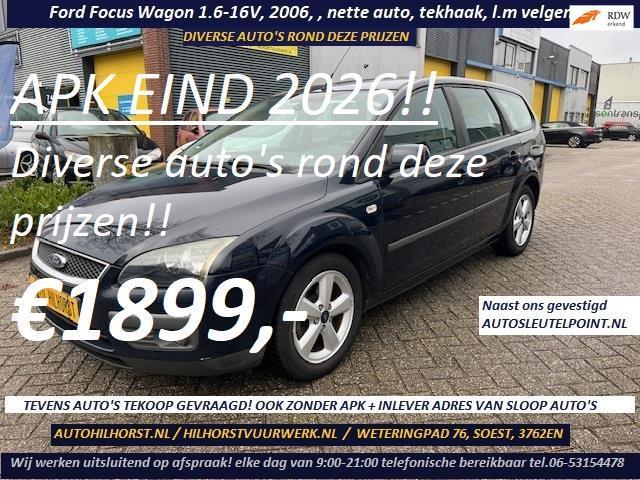 Ford Focus Wagon 1.6-16V Futura , Nederlandse auto, apk eind, Auto's, Ford, Particulier, Te koop, Focus, ABS, Airbags, Airconditioning
