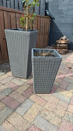 Tuin bloempotten, Ophalen, Kunststof, Vierkant, Zo goed als nieuw