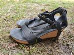 Teva Women Capri Wedge Pearlized Black maat 41, Zwart, Zo goed als nieuw, Teva, Sandalen of Muiltjes