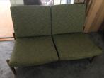 Leuke vintage mid century bank. Teakhout., Huis en Inrichting, Banken | Bankstellen, Ophalen, Gebruikt